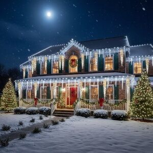 Giant 23” vintage pre 2000 acrylic icicles outdoor christmas decoration NWT